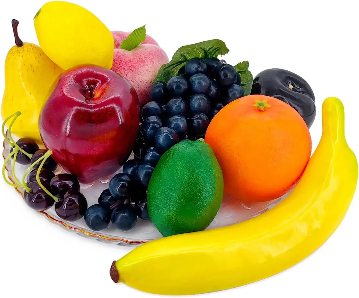 Set of Fake Fruits for Home Decoration, Fruit Model for Party Decoration, Fruit, Strawberry, Mango, Bananas, 20 Pieces/Set