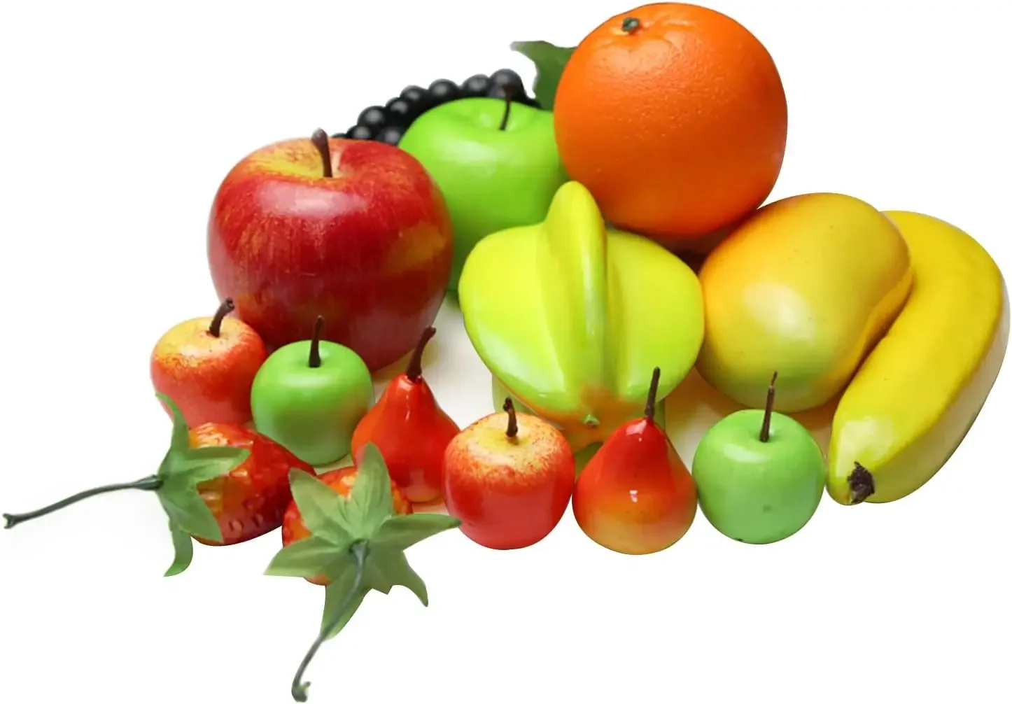 Set of Fake Fruits for Home Decoration, Fruit Model for Party Decoration, Fruit, Strawberry, Mango, Bananas, 20 Pieces/Set