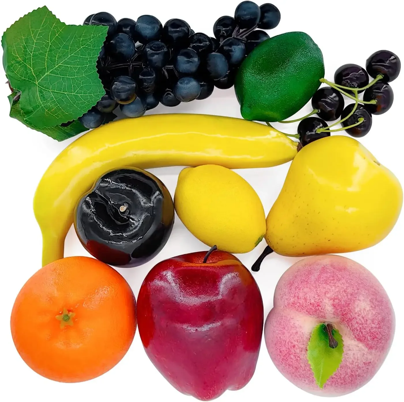 Set of Fake Fruits for Home Decoration, Fruit Model for Party Decoration, Fruit, Strawberry, Mango, Bananas, 20 Pieces/Set