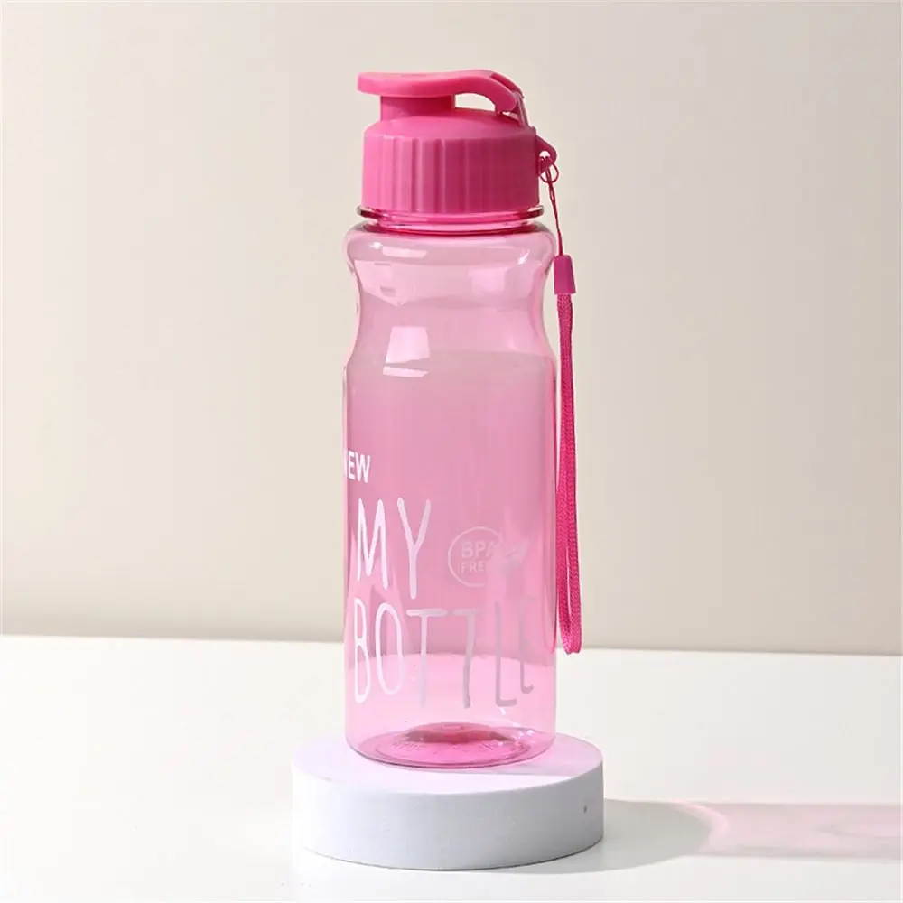 550ML Travel Sport Multi-color Water Bottle Plastic Water Cup Large Capacity