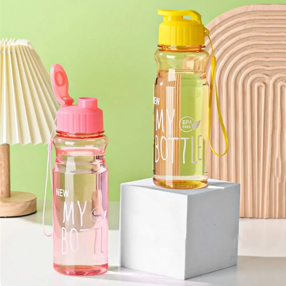 550ML Travel Sport Multi-color Water Bottle Plastic Water Cup Large Capacity