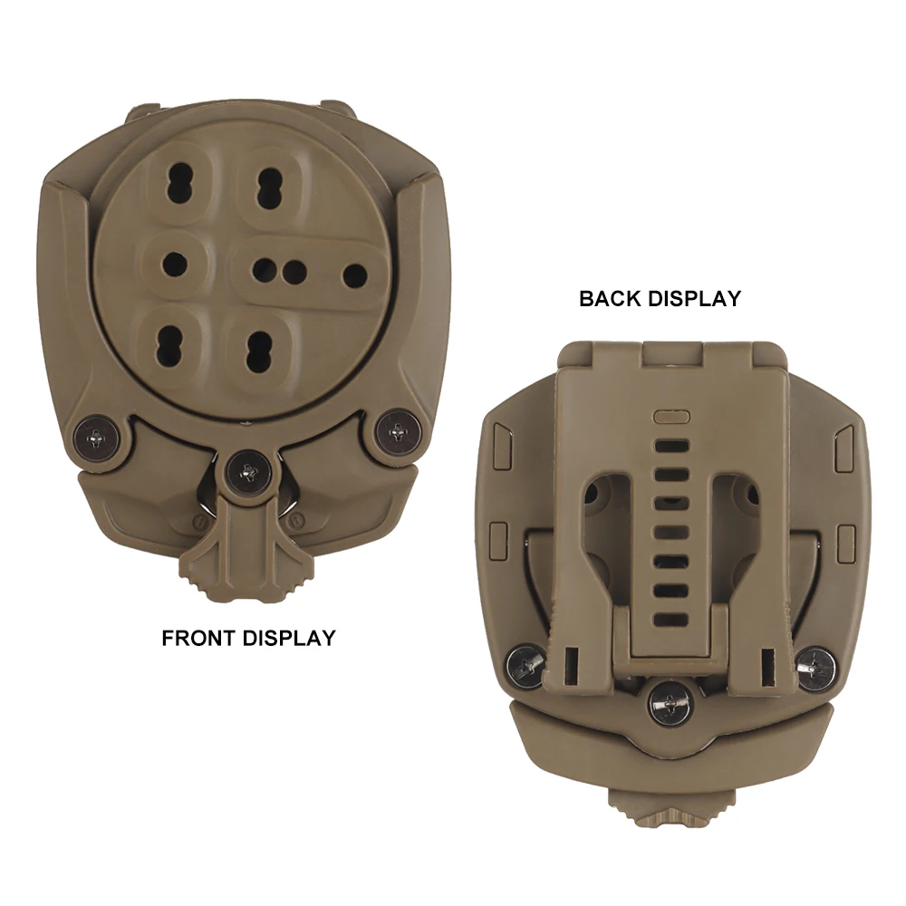 Tactical Holster Adapter 360 Degree Revolve Outdoor Hunting Holster Base Mounting Modular Airsoft Shooting Holster Accessories