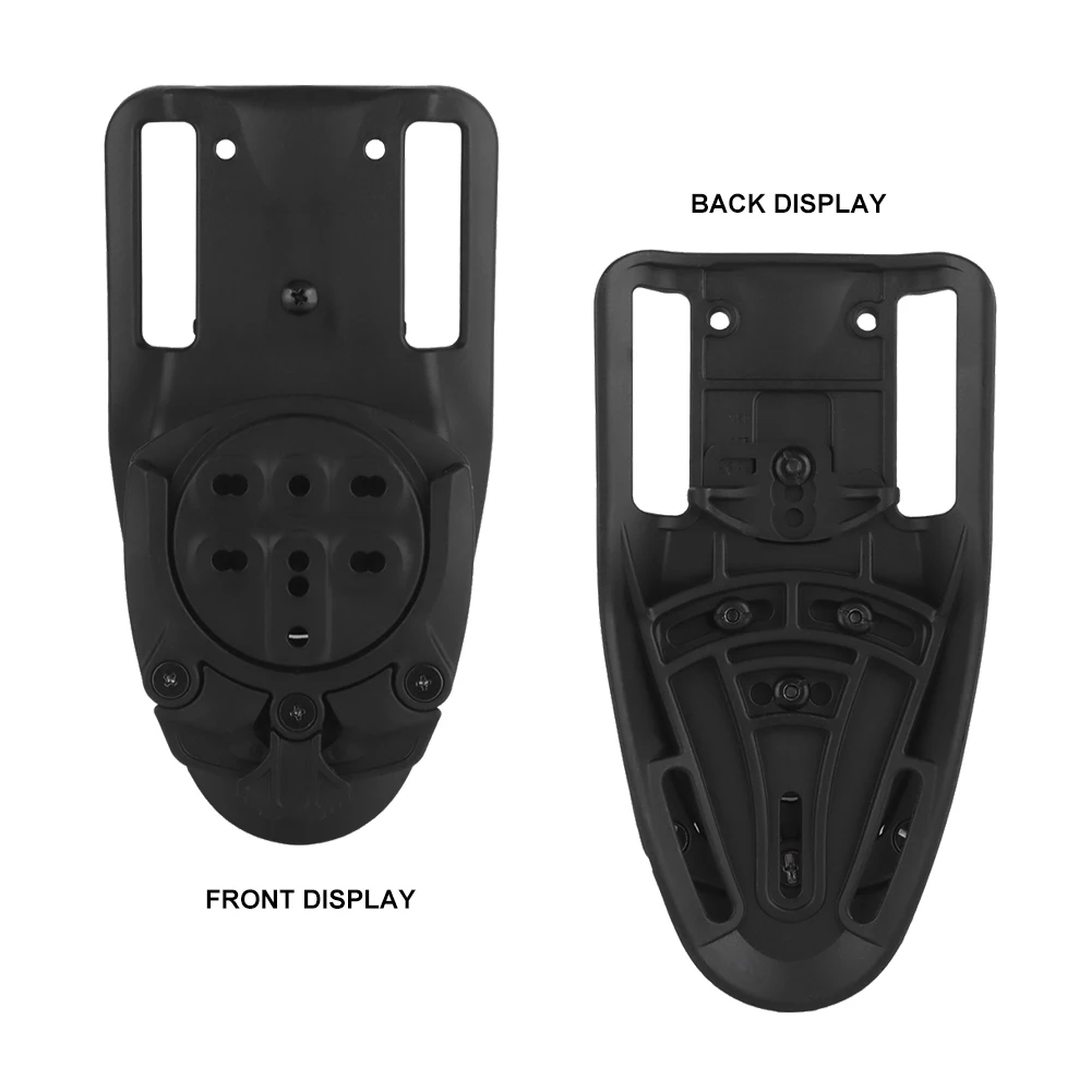 Tactical Holster Adapter 360 Degree Revolve Outdoor Hunting Holster Base Mounting Modular Airsoft Shooting Holster Accessories