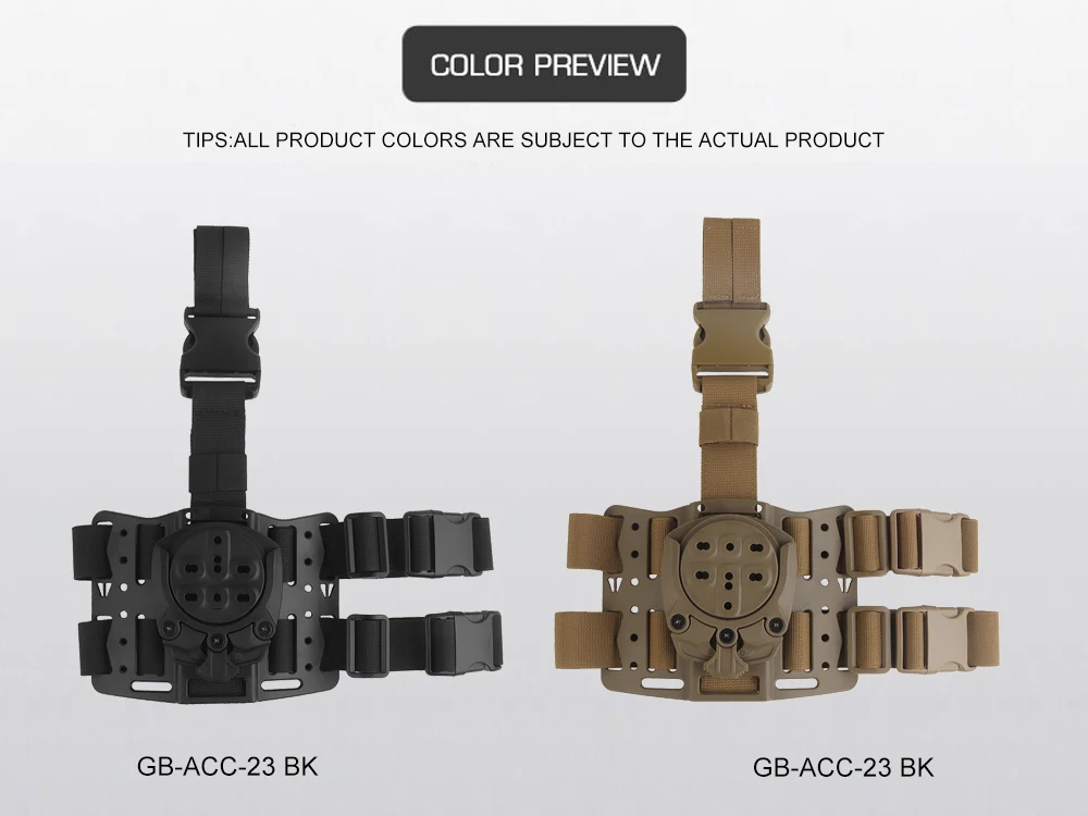 Tactical Holster Adapter 360 Degree Revolve Outdoor Hunting Holster Base Mounting Modular Airsoft Shooting Holster Accessories