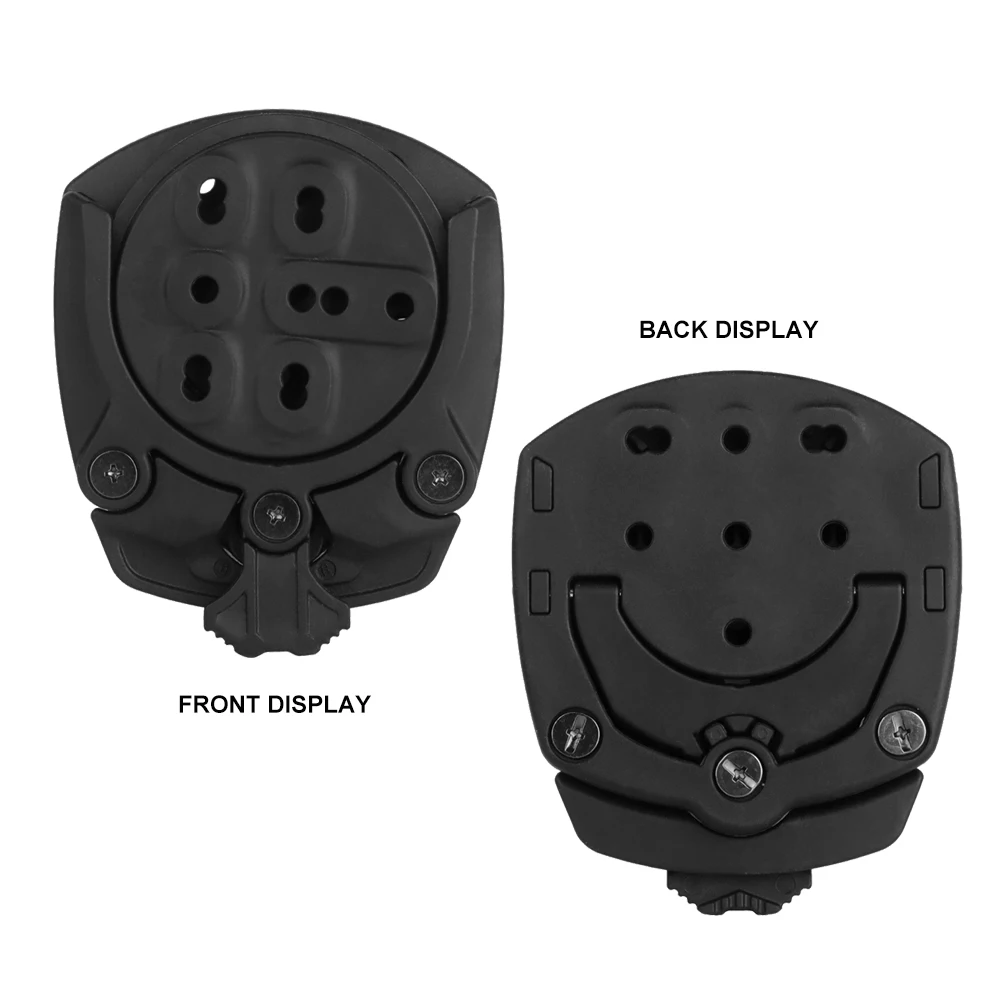 Tactical Holster Adapter 360 Degree Revolve Outdoor Hunting Holster Base Mounting Modular Airsoft Shooting Holster Accessories