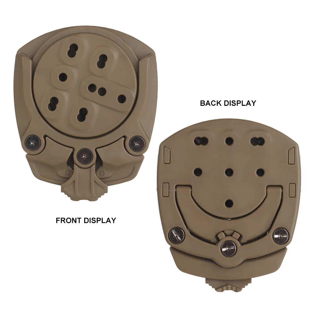 Tactical Holster Adapter 360 Degree Revolve Outdoor Hunting Holster Base Mounting Modular Airsoft Shooting Holster Accessories