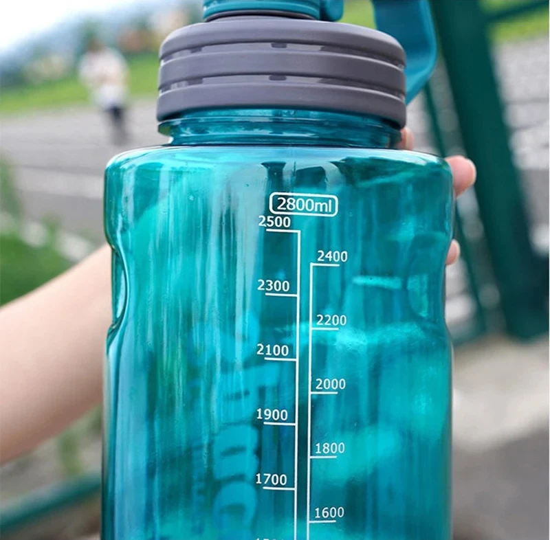 2L 3L Large Capacity Sport Water Bottle With Filter Eco-Friendly Plastic Water Cup Portable Fitness Drink Bottle Kettle BPA Free