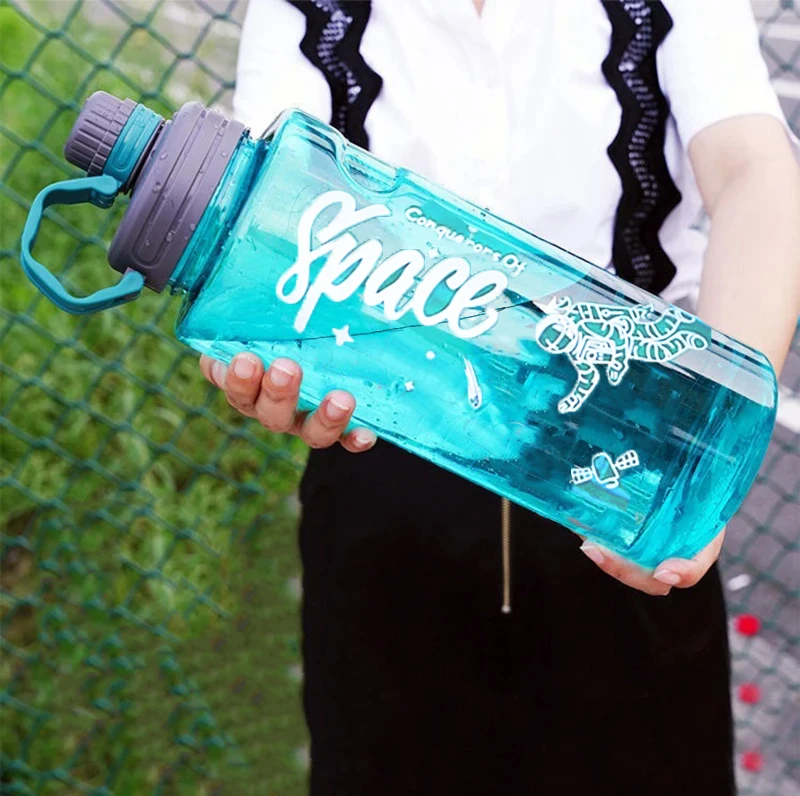 2L 3L Large Capacity Sport Water Bottle With Filter Eco-Friendly Plastic Water Cup Portable Fitness Drink Bottle Kettle BPA Free