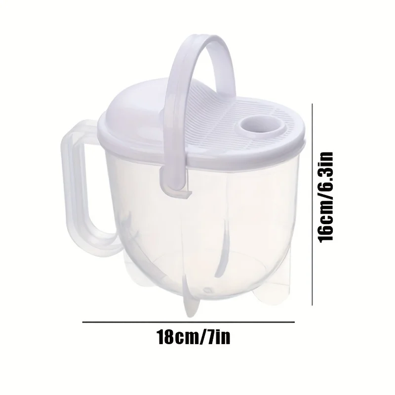 1/2pc Rice Washer Kitchen Colanders Strainer Bowl with Lid Household Vegetable Washing Strainer for Home Hotel Restaurant