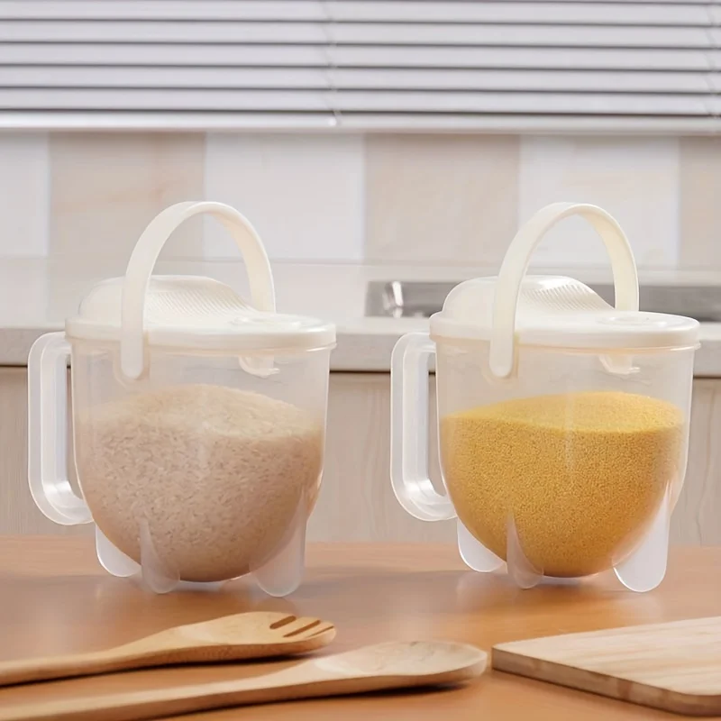 1/2pc Rice Washer Kitchen Colanders Strainer Bowl with Lid Household Vegetable Washing Strainer for Home Hotel Restaurant