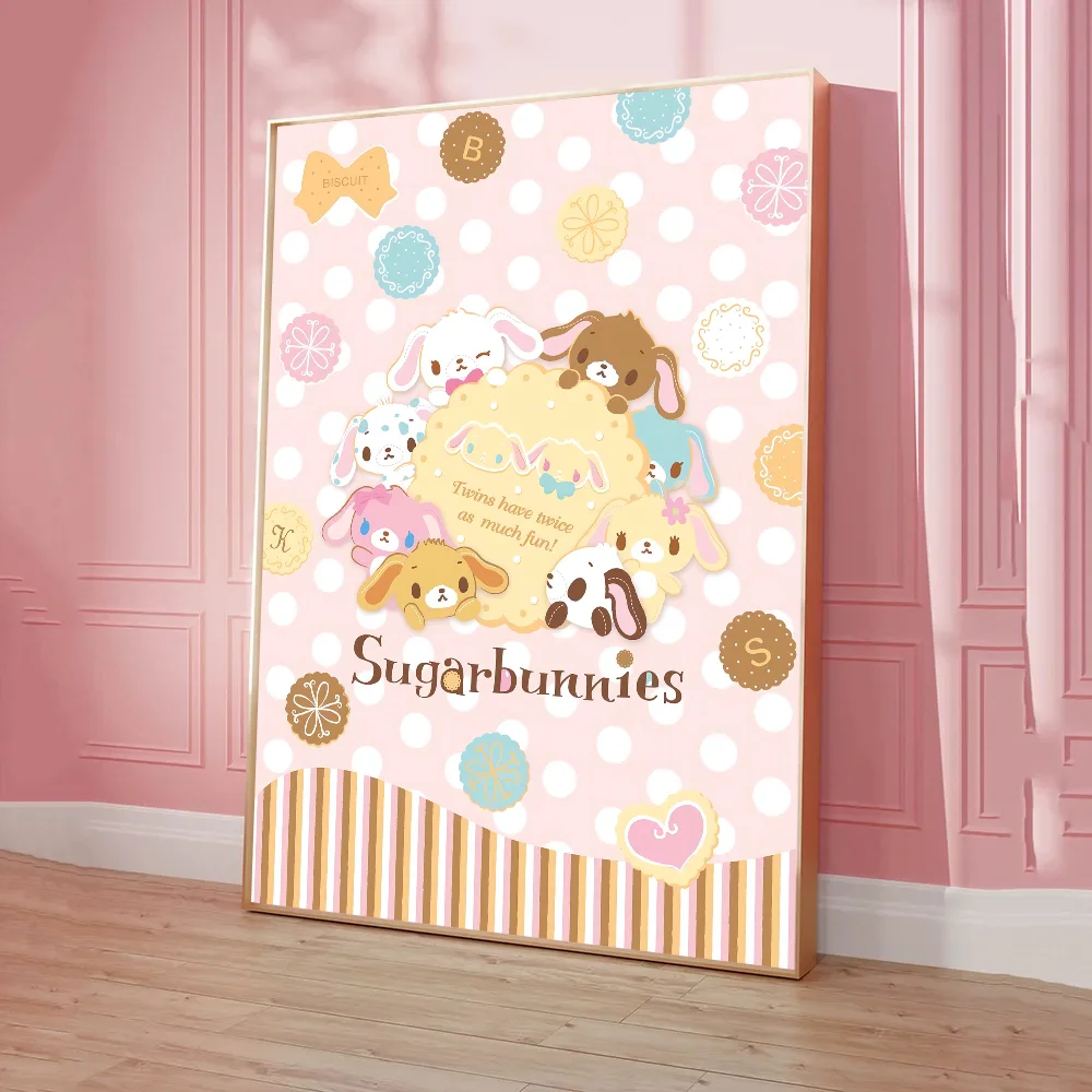 1pc Sugarbunnies Anime Poster Sticky Posters Retro Kraft Paper Sticker DIY Room Bar Cafe Aesthetic Art Wall Painting