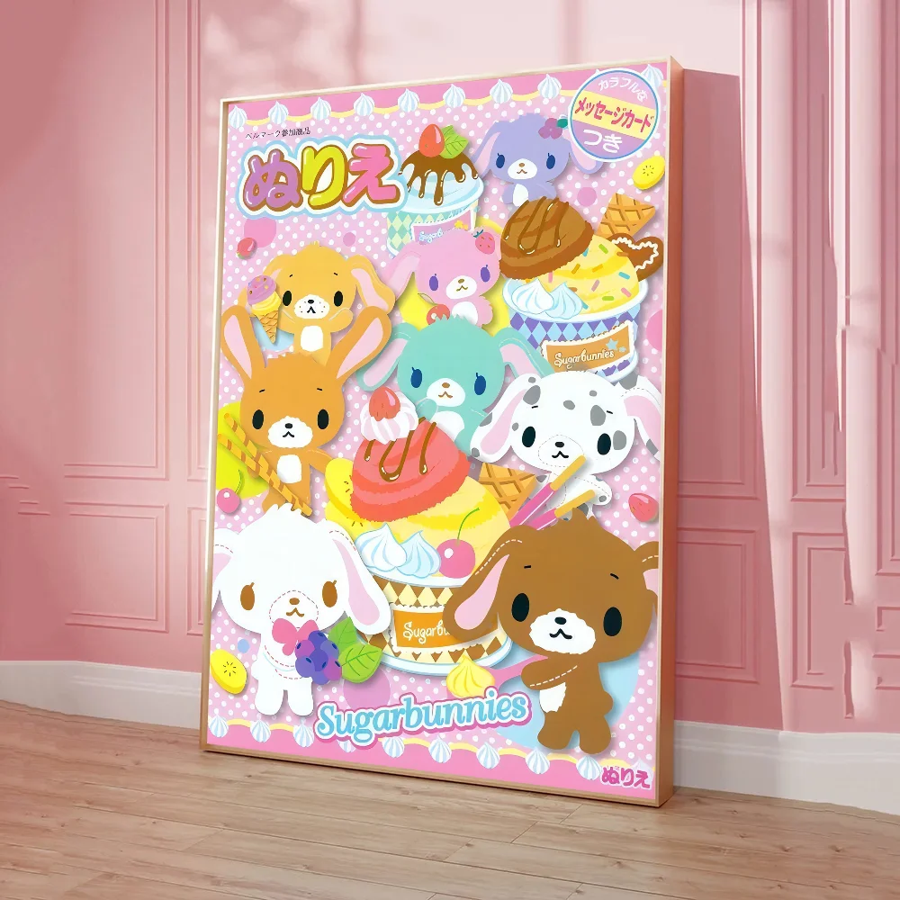 1pc Sugarbunnies Anime Poster Sticky Posters Retro Kraft Paper Sticker DIY Room Bar Cafe Aesthetic Art Wall Painting