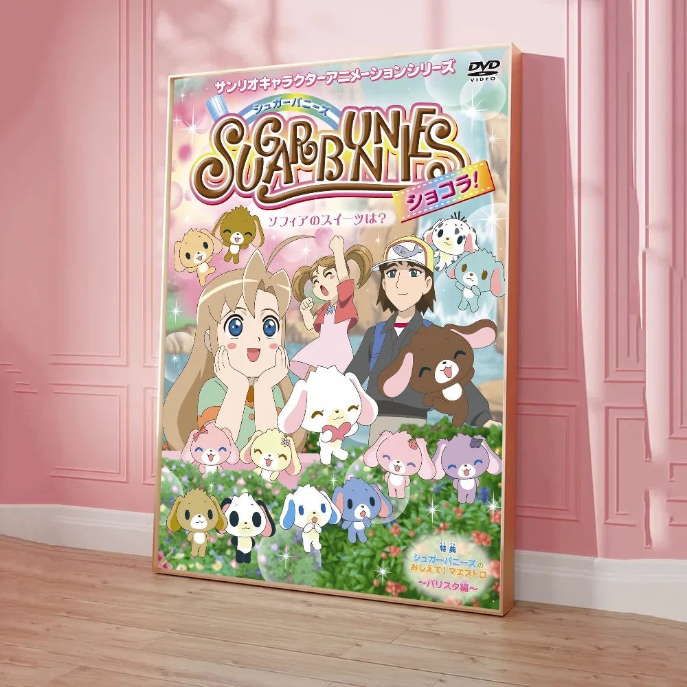 1pc Sugarbunnies Anime Poster Sticky Posters Retro Kraft Paper Sticker DIY Room Bar Cafe Aesthetic Art Wall Painting