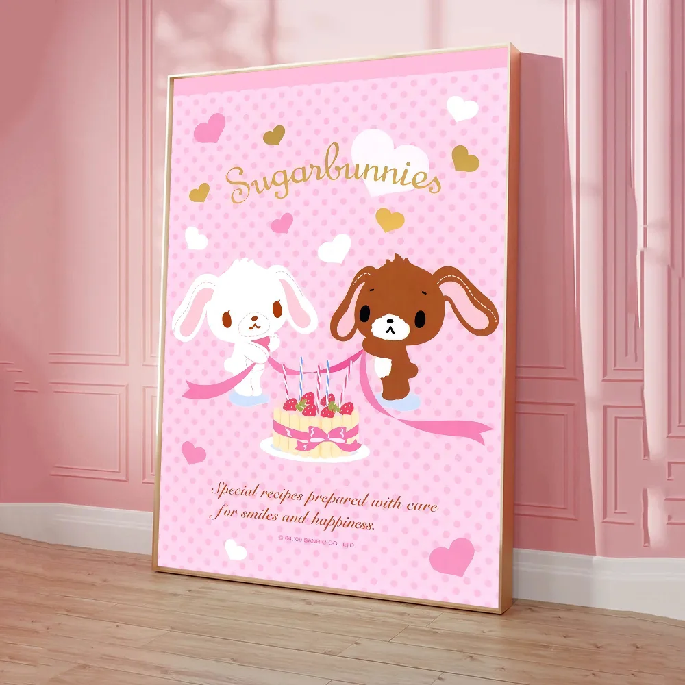 1pc Sugarbunnies Anime Poster Sticky Posters Retro Kraft Paper Sticker DIY Room Bar Cafe Aesthetic Art Wall Painting