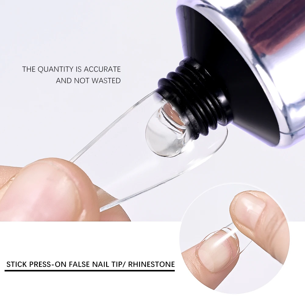 30/20/10g Solid Soft Fake Nail Tips Gel Super-Strong Adhesion Clear Finger Form Nail Glue Soak Off UV Extension Nail Gel &*&