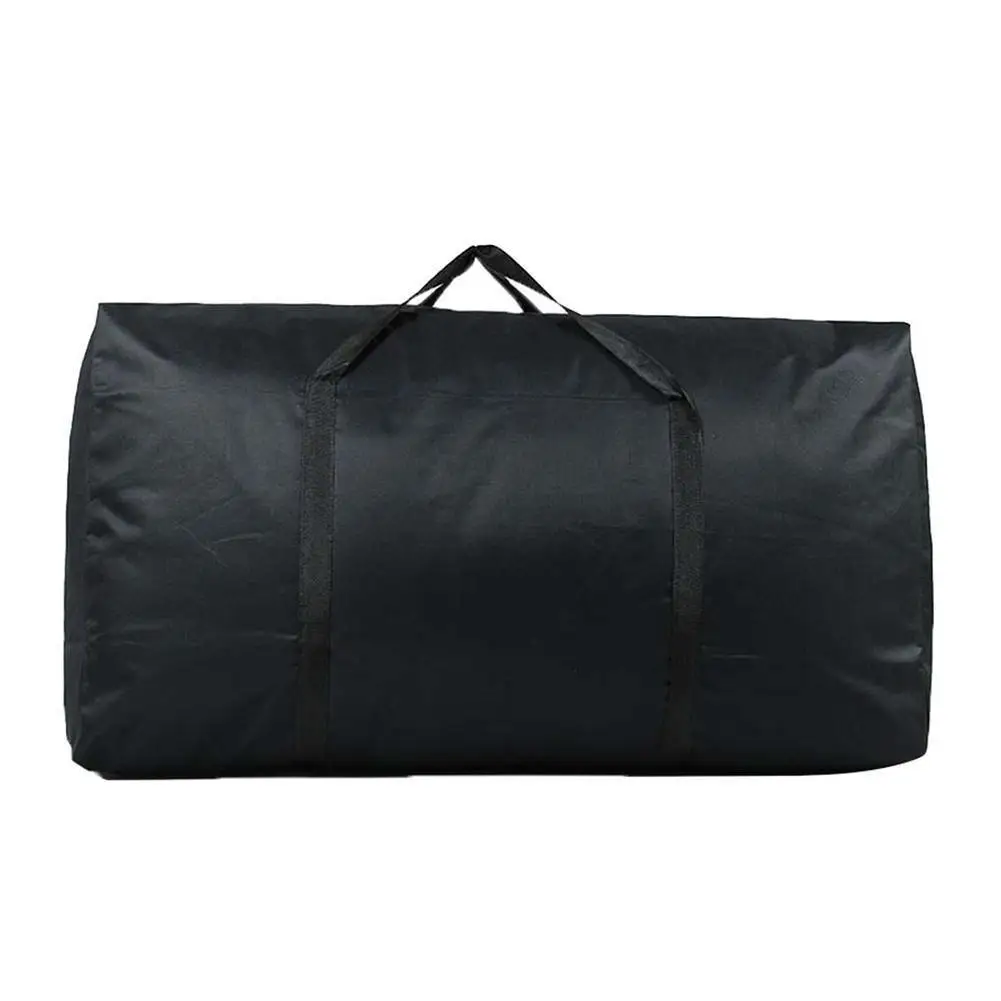 Unisex Large Capacity Folding Duffle Bag Travel Clothes Storage Bags Zipper Oxford Weekend Bag Thin Portable Moving Luggage Bags