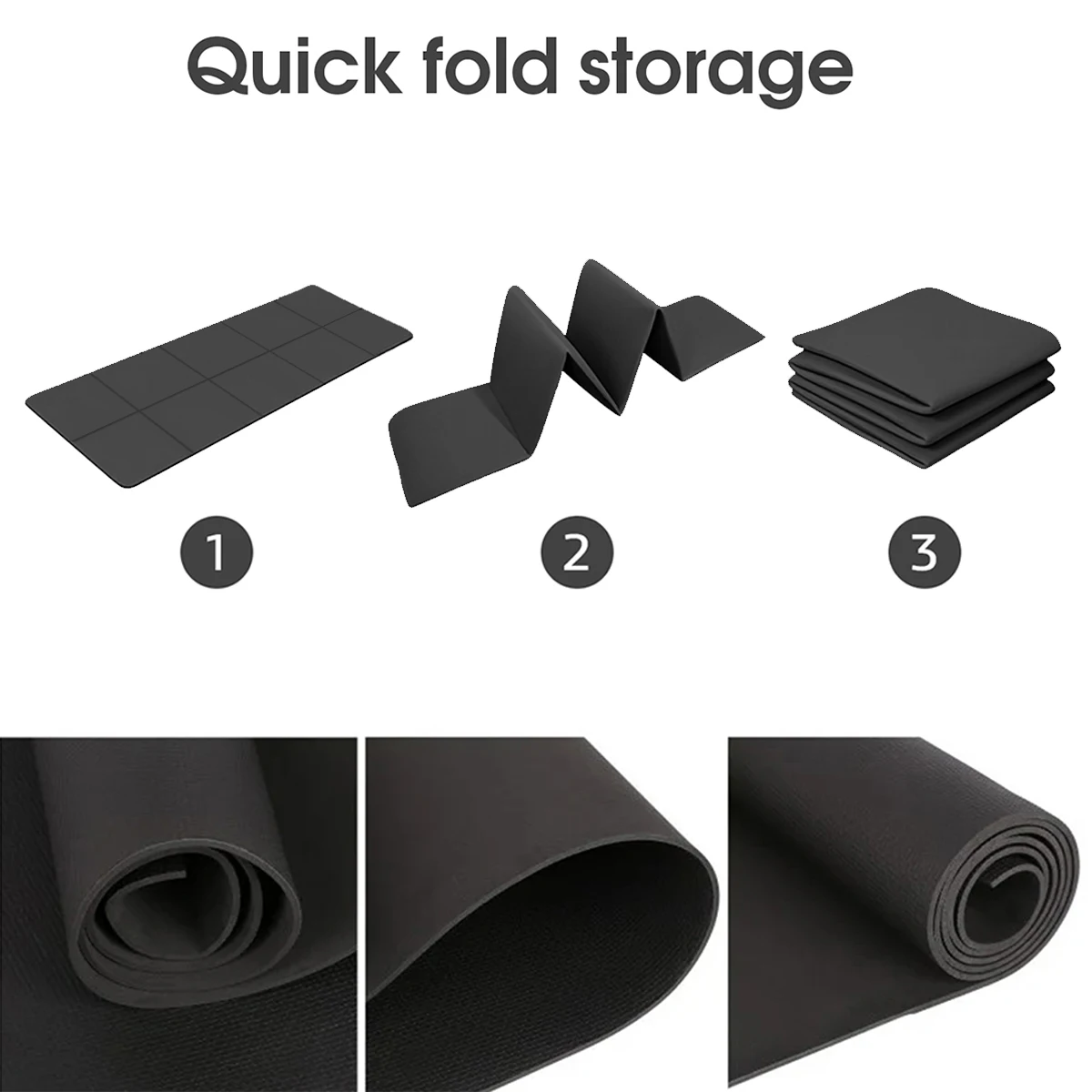 Yoga Mat Sports Fitness EVA Comfortable Foam 4mm Thick Yoga Mat Sports Yoga and Pilates Gymnastics Mat