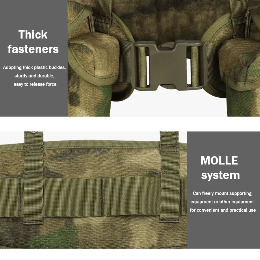 YAKEDA MOLLE system bellyband vest waterproof, wear-resistant, tear resistant, expandable and detachable