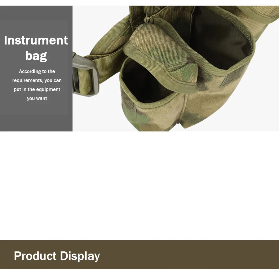 YAKEDA MOLLE system bellyband vest waterproof, wear-resistant, tear resistant, expandable and detachable