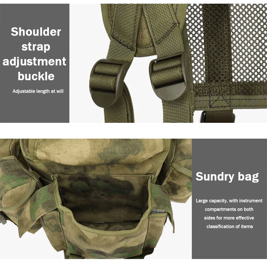 YAKEDA MOLLE system bellyband vest waterproof, wear-resistant, tear resistant, expandable and detachable