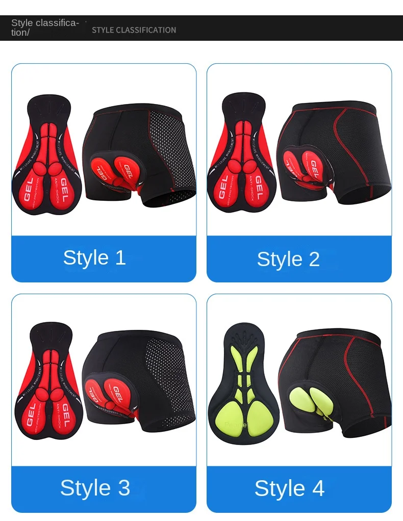 Cycling Briefs Men's Thickened Silicone/sponge Cycling Pants Quick Dry Road Cycling Shorts Four Seasons Cycling Equipment