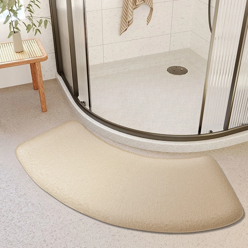 Thickened bathroom absorbent mat curved shower room door mat toilet bathroom foot mat non-slip mat entrance mat