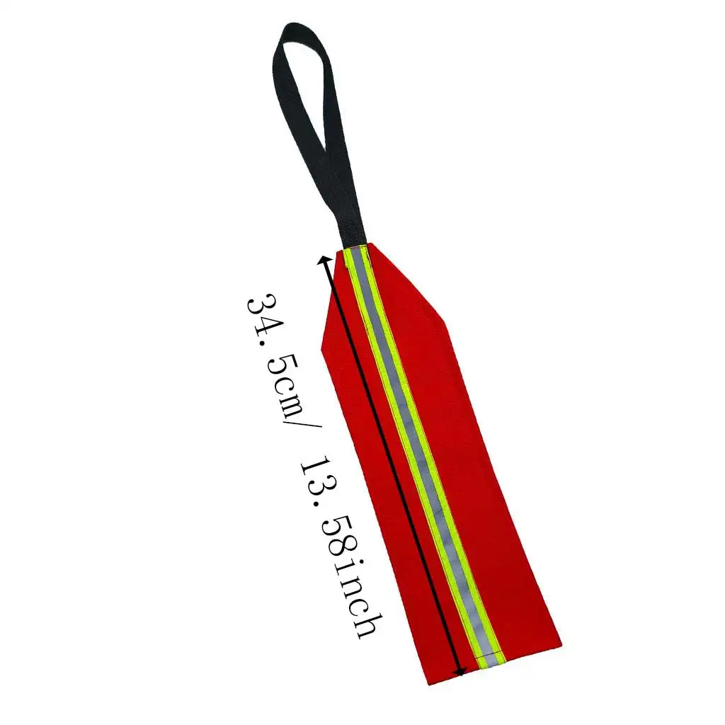 Travel Flag Red Warning Flag with Webbing for Kayak SUP Towing Canoe Travel Trailer Truck Safety Accessories Kit