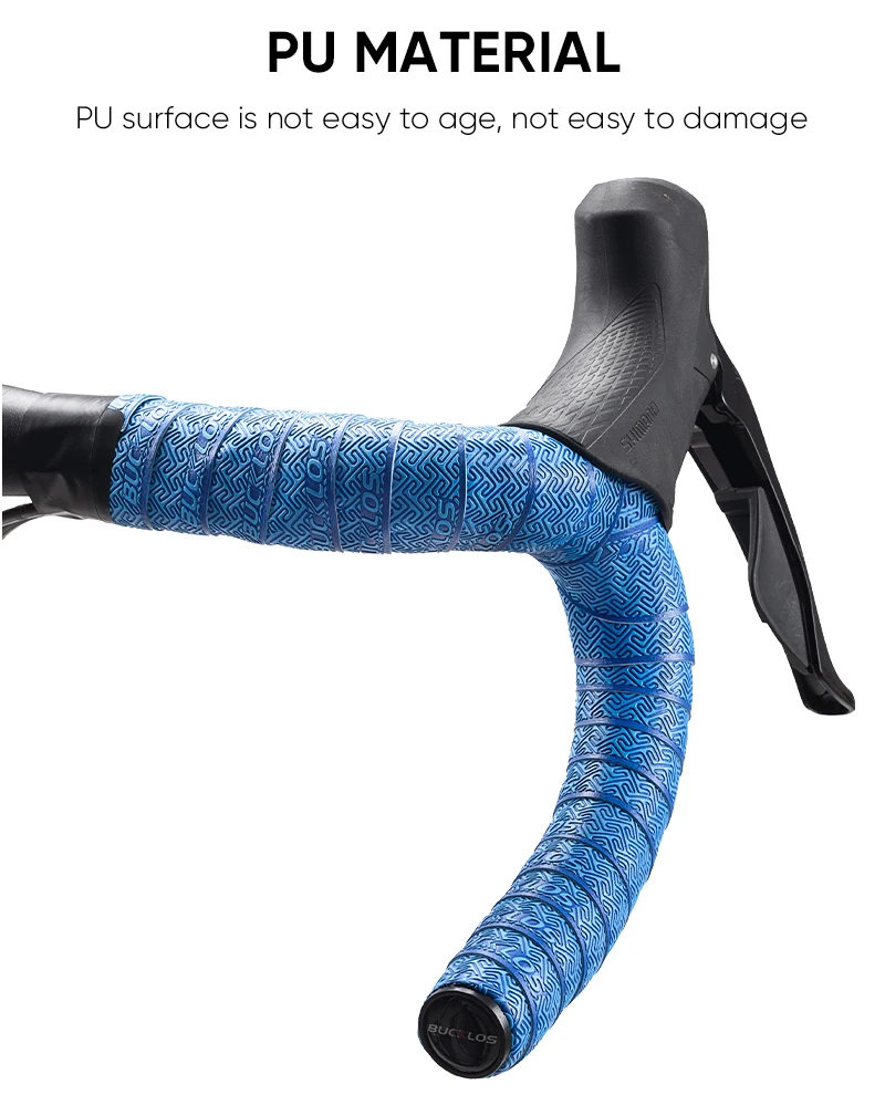 BUCKLOS Road Bicycle Handlebar Tape Non-slip PU EVA Bike Handlebar Strap Racing Bike Drop Bar Tape Road Cycling Accessories