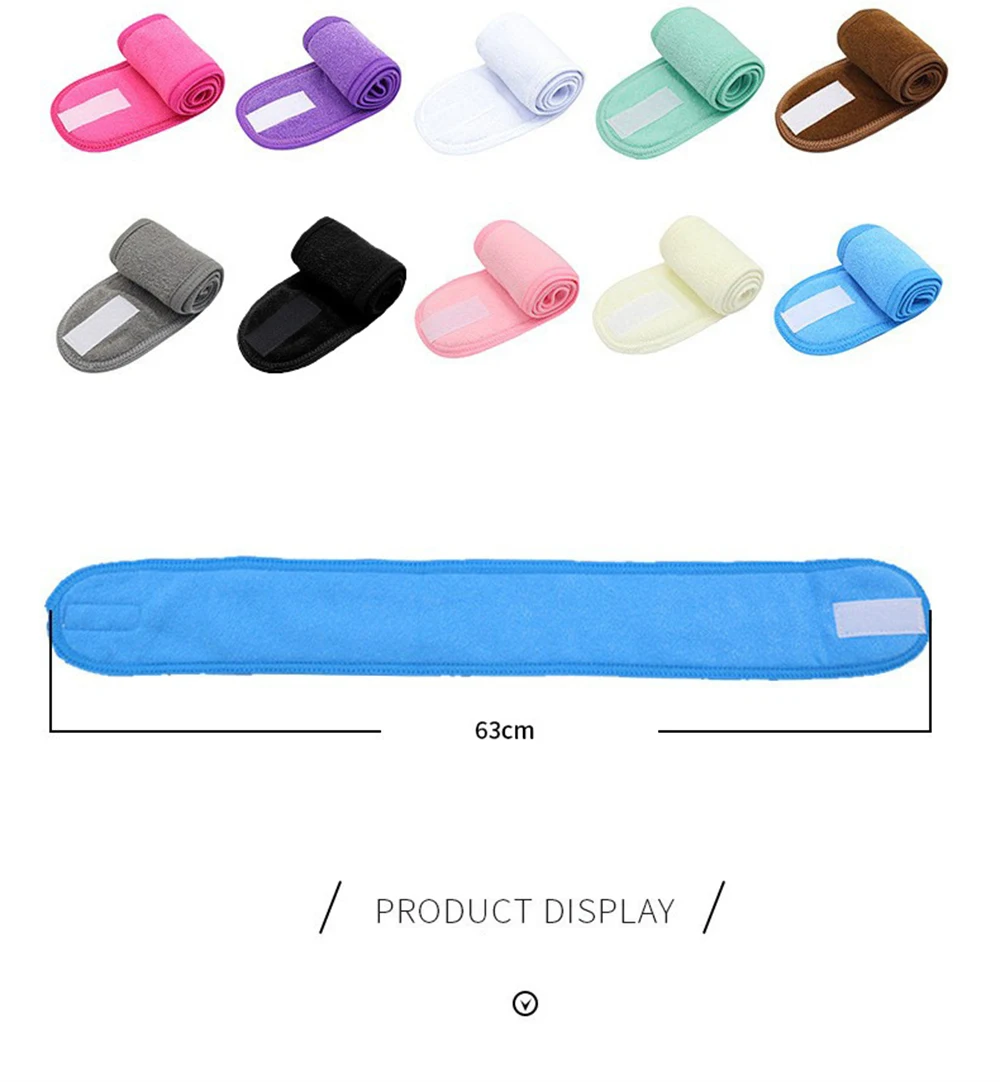 Eyelash Extension Headband Makeup Eyelash Extension Supplies Lashes Accessories Face Washing Bath SPA Facial Adjustable Headband