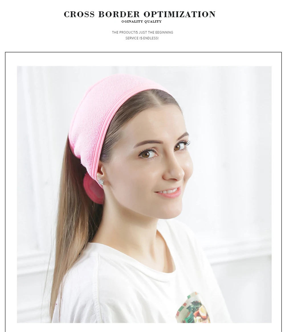 Eyelash Extension Headband Makeup Eyelash Extension Supplies Lashes Accessories Face Washing Bath SPA Facial Adjustable Headband