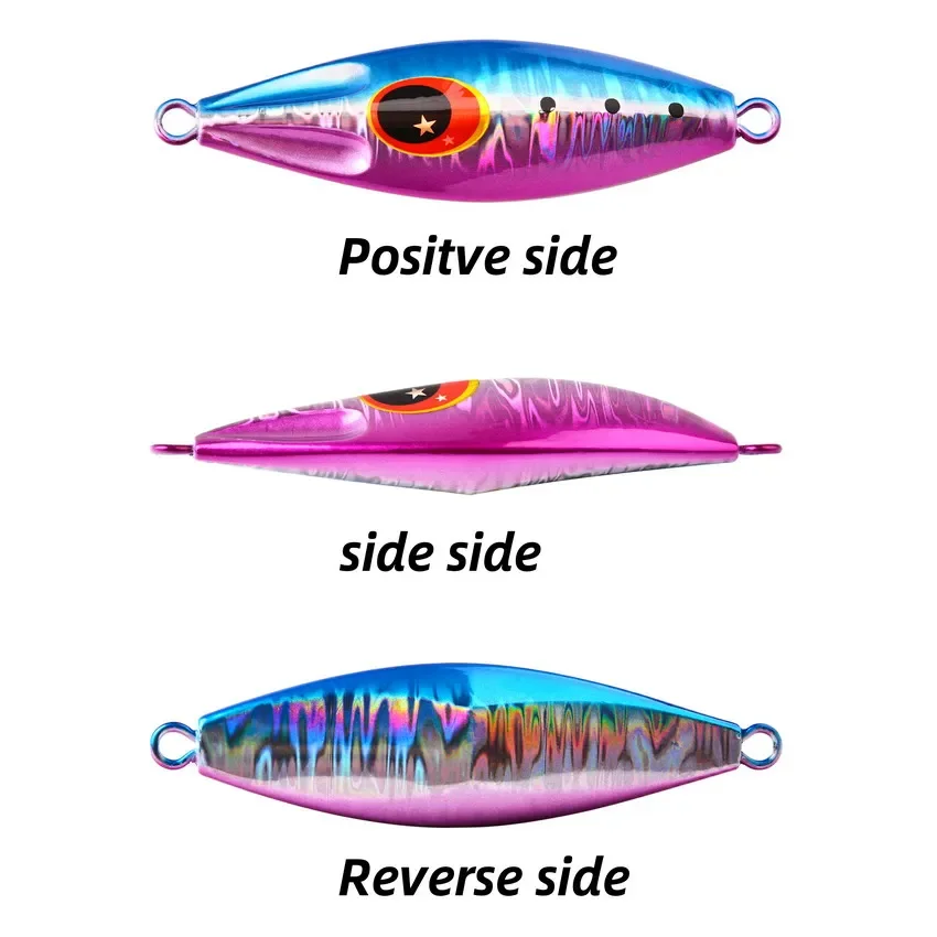 30g 40g 60g 80g 100g 120g Metal Jig Spoon Lure Artificial Bait Shore Slow Jigging Super Hard Bass Fishing Tackle