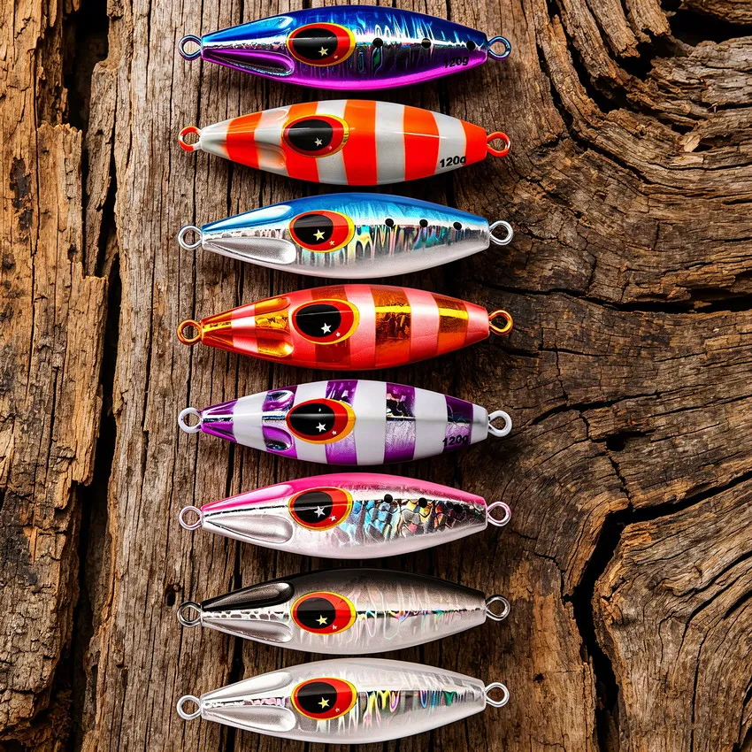 30g 40g 60g 80g 100g 120g Metal Jig Spoon Lure Artificial Bait Shore Slow Jigging Super Hard Bass Fishing Tackle
