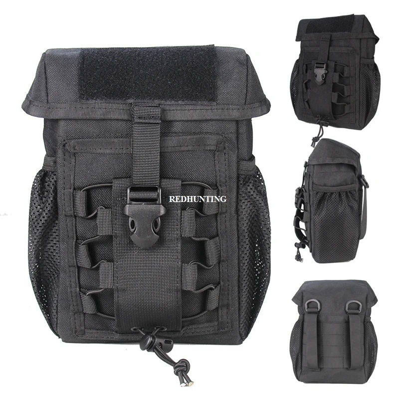 Tactical Pouch CS Dump Drop Pouch Outdooer Utility Pouch Bag Waterproof 1000D Nylon Folding Molle Dump Bag for Outdoor Hiking
