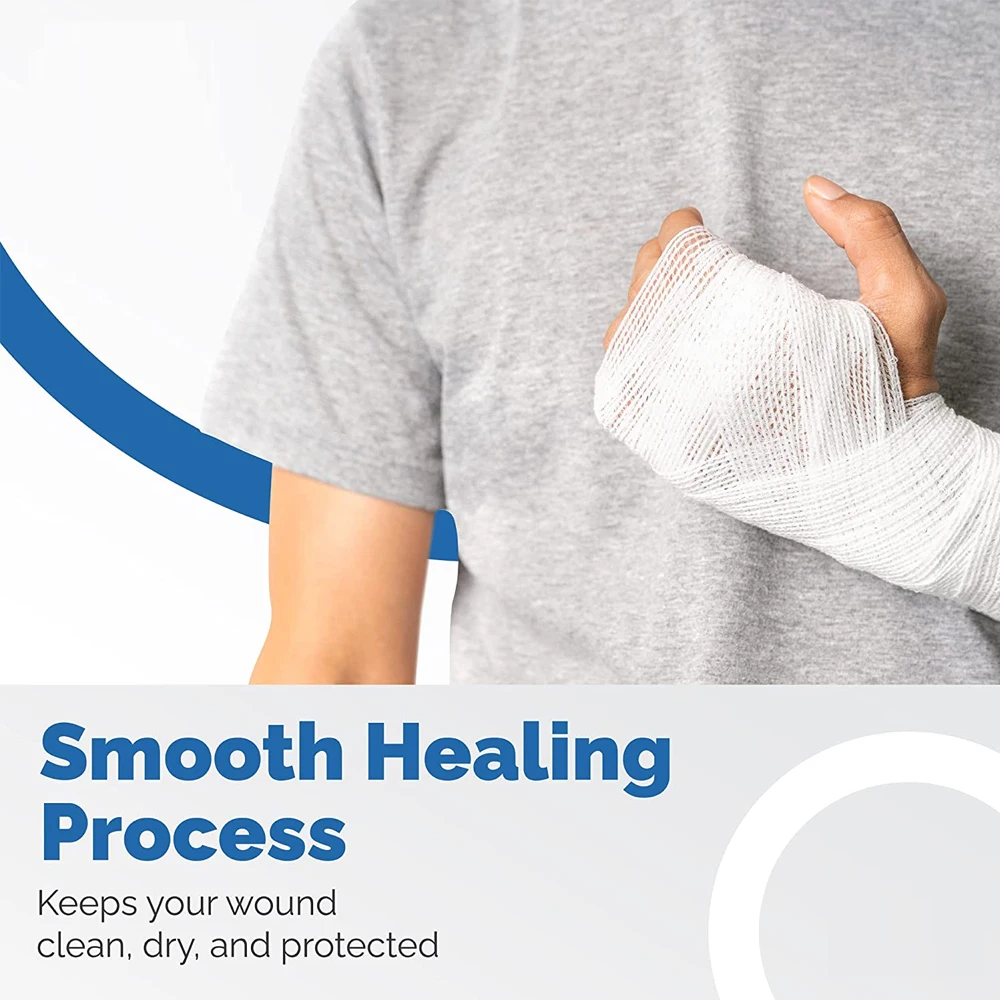 20/50/100 Rolls Breathable Elastic Bandage Skin Friendly First Aid Kit Cotton Gauze Wound Dressing Emergency First Aid Tool