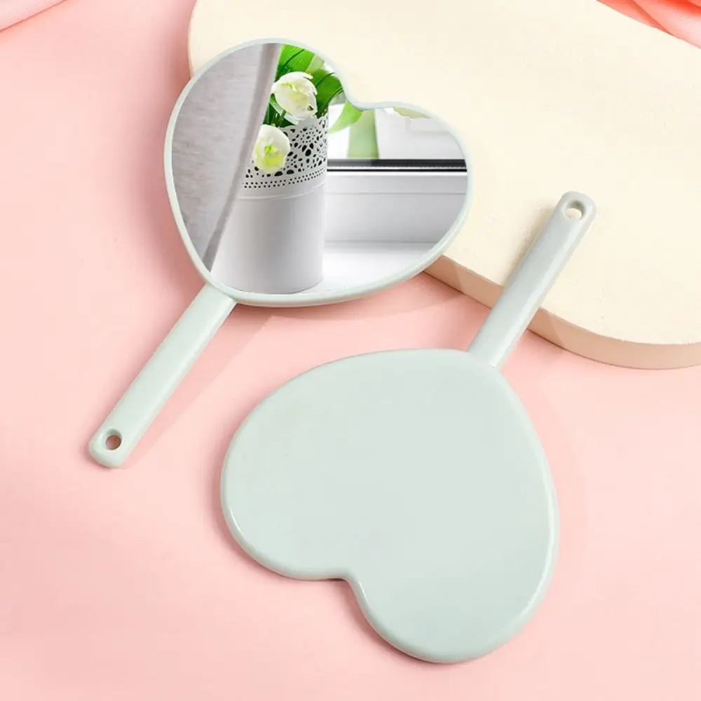 Fashion Love Makeup Mirror Sweet Girl Style Makeup Mirrors Handheld Makeup Mirror Suitable for Carrying Around Cute