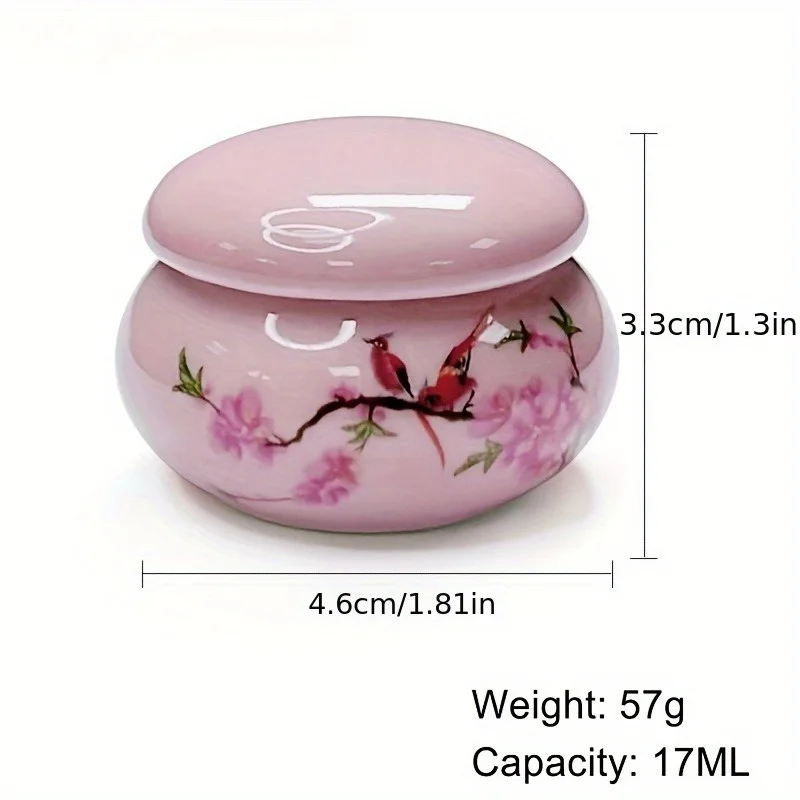 1Pc Ceramics Nail Cup with Lid Acrylic Liquid Powder Ceramic Cup Nail Art Acrylic Liquid Powder Porcelain Dappen Dish Container