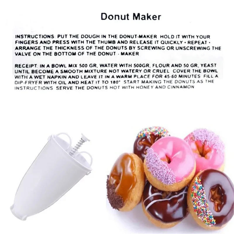 Plastic Donut Maker Waffle Molds Kitchen Accessory Bakeware Doughnut Maker Cake Mold Biscuit Cookies Diy Baking Tool