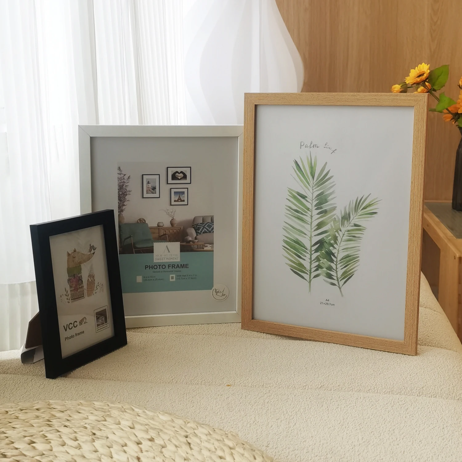 Wood Picture Frame 10X15/15X20/20X25cm Living Decor A4 Honors Certificate Document Frame Photo Frame for Wall Hanging Desktop