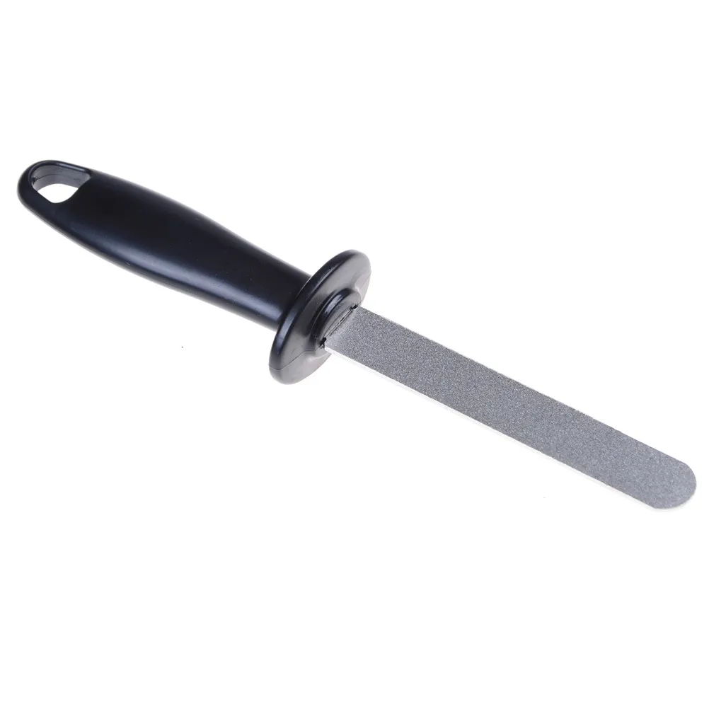 Non-slip Handle Metal Knife Sharpening Tool 400# 1000# Double Sided Knife Sharpener Kitchen Utensils