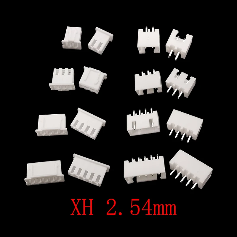 230Pcs/Box JST PH 2.0mm / XH 2.54mm Pitch Terminals Kit 2/3/4/5 Pin Male Female Plug Plastic Housing Header Crimp Wire Connector