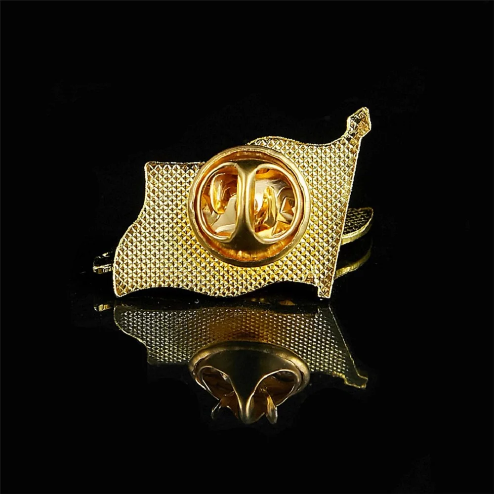 Mexico National Waving Flag Lapel Pin Brooche Pin Badges Brooch for Clothes Bags Decoration
