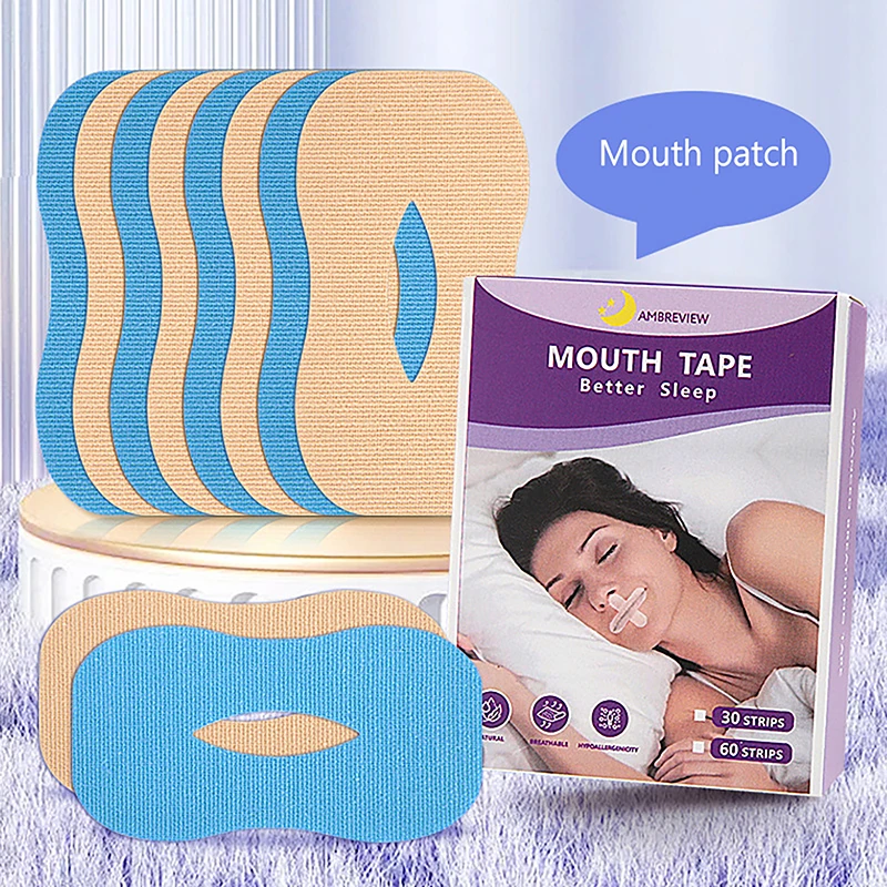 10/30Pcs 30Pcs Anti Snoring Sleep Strips Sticker Gentle Less Mouth Seal Tape Stop Snore Mouth Correction Sticker Tape