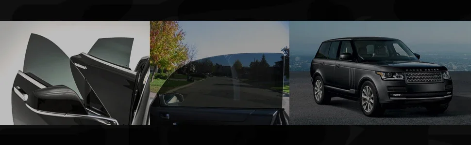 Window Tint Film for Cars Privacy Car Shade Front Windshield Heat & UV Block Blackout Window Film Auto Car Windshield Sun Shade