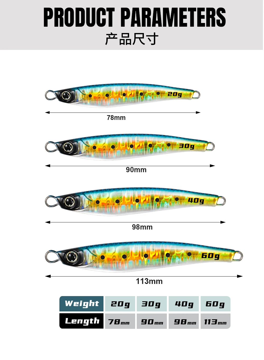 JIGGING PRO Jugulo Jig 15g 20g 30g 40g 60g Casting Jig Shore Metal Jig Lure Saltwater Fishing Tackle