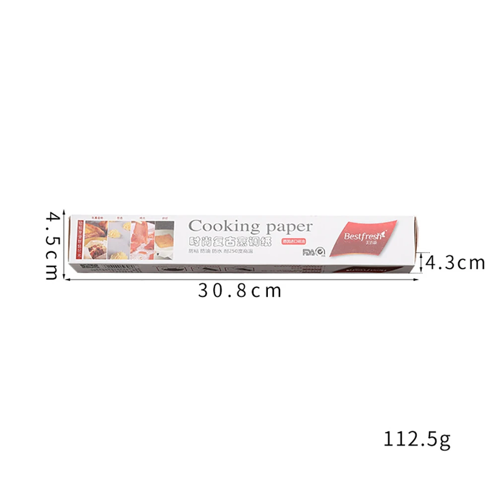 Retro English Newspaper Food Grade Grease Paper Bread Sandwich Burger Fries Wrappers Cookie Food Accessories for Baking Kitchen