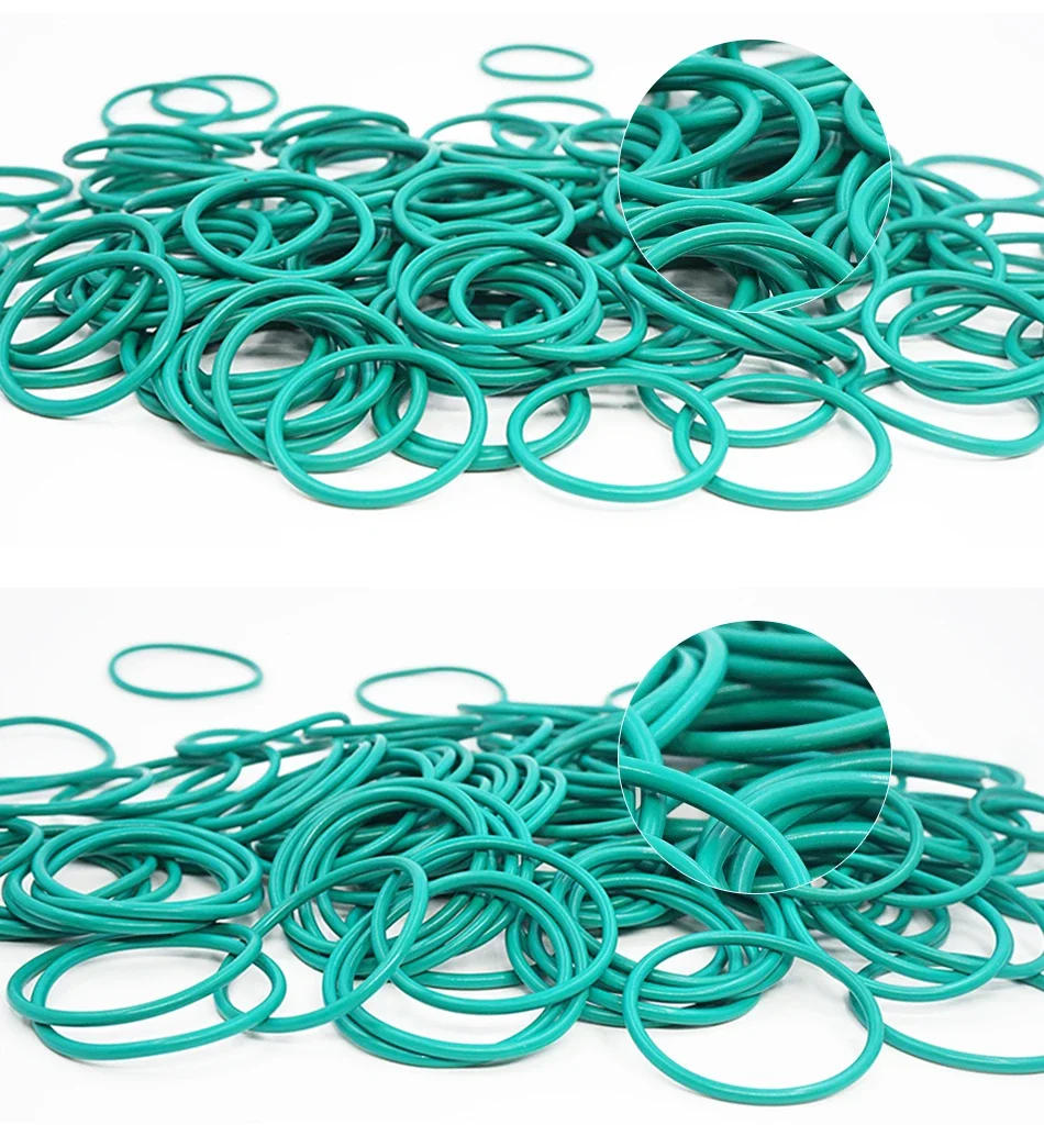 O-Ring Thickness 1/1.2/1.5mm CS Fluororubber FKM Sealing Temperature Resistant Gasket Rubber Ring Complete In Specifications