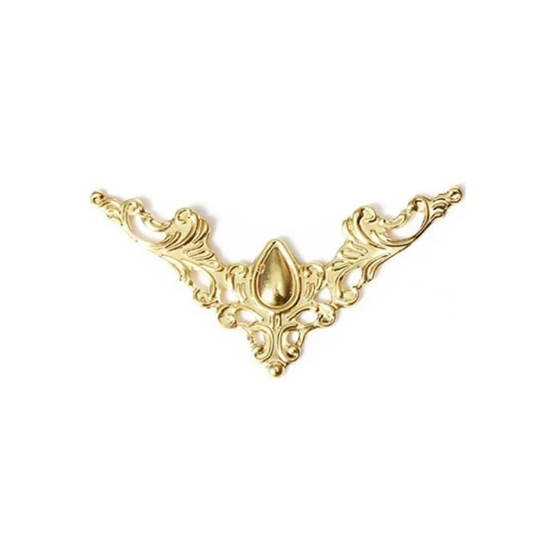 12Pcs Jewelry Iron Case Scrapbook Box Desk Corner Decorative Guard Crafts