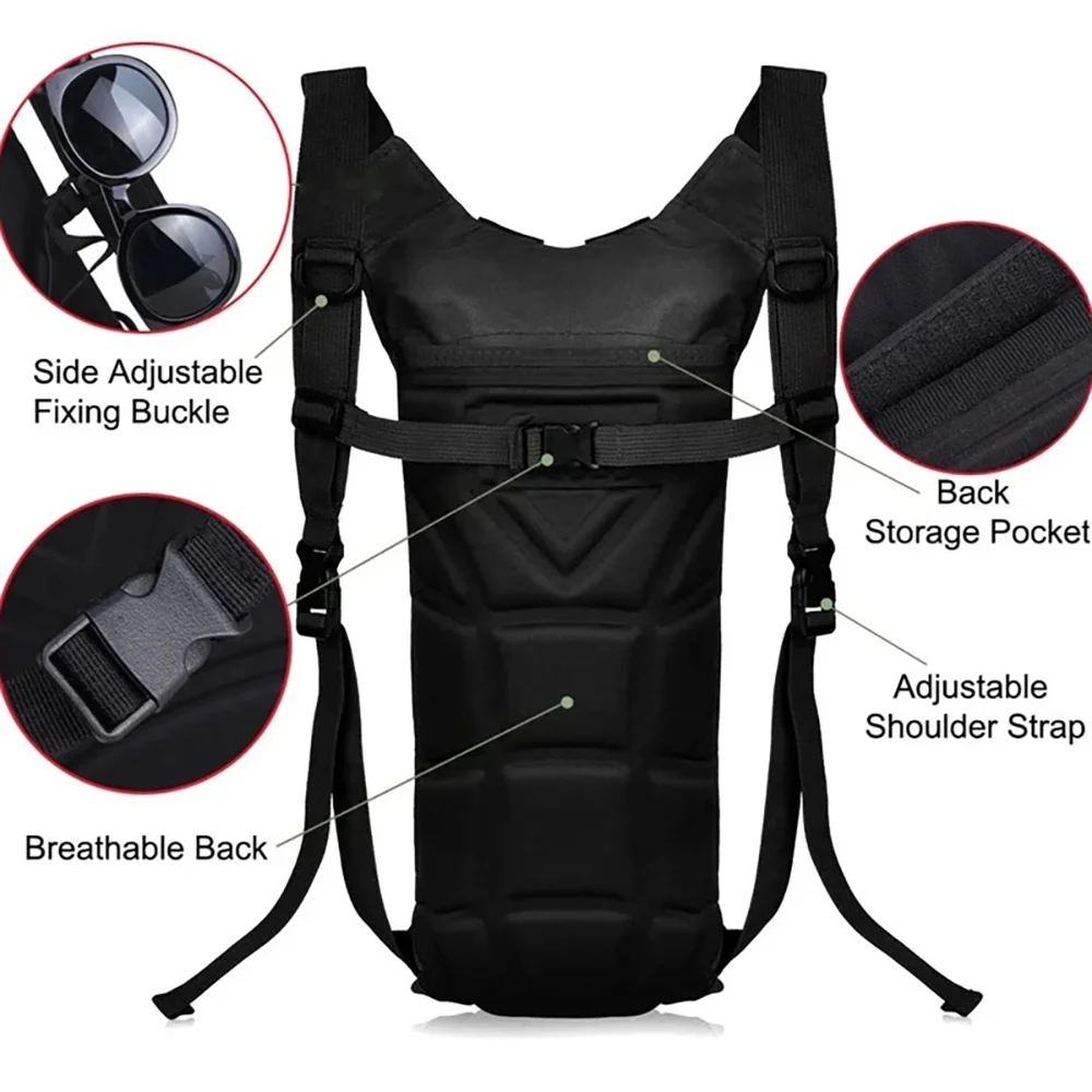 3L Waterproof Water Bag Outdoor Sports Backpack Travel Cycling Mountaineering Tactics Convenient Water Bottle Water Bag
