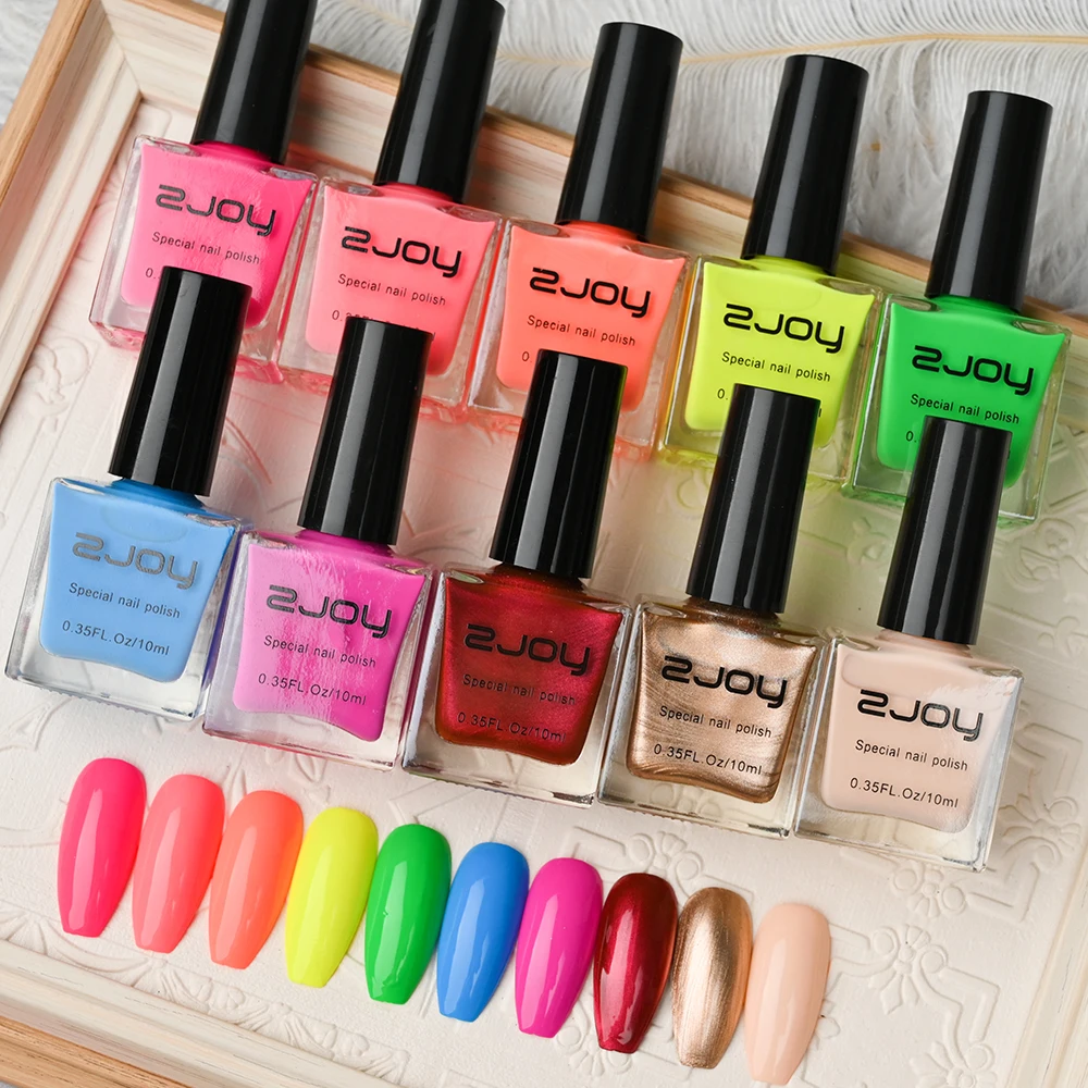 10ML Stamping Nail Polish Colorful Nail Printing UV Gel Varnish Soak Off Oil Stamp for Nails Hybrid Fast Dry Nail Polish Lacquer