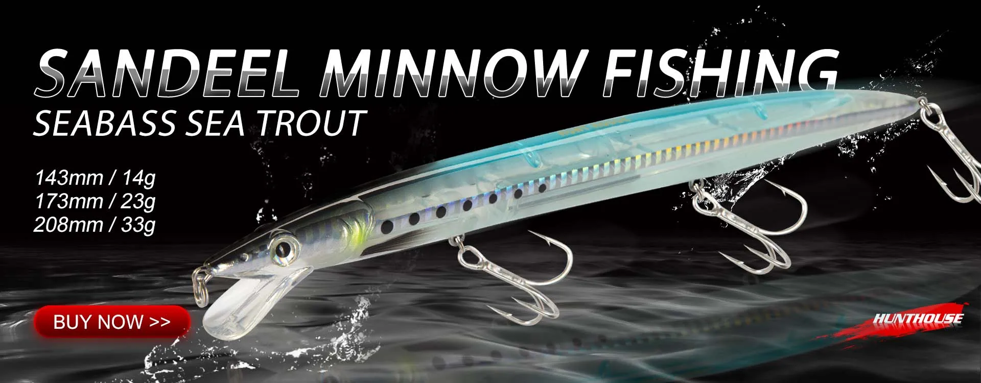 Hunthouse Metal Lip Minnow Fishing Lure Sinking Trolling Hard Bait 140mm 40g Wobblers Saltwater Artificial For Blues Tuna Tackle